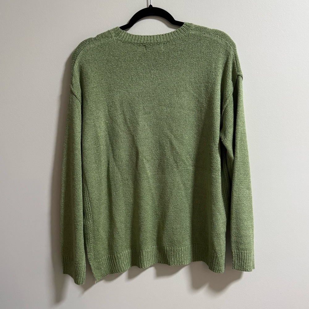 BeCool Green Knit Sweater with Pocket - Picture 4 of 4